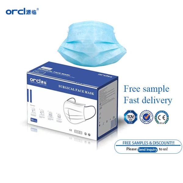 Medical Masks Individually Wrapped Mascarilla BLue Disposable Surgical Face Mask