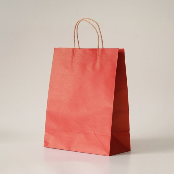 Bolsa de compras de papel kraft reutilizable para comestibles con logotipo personalizado