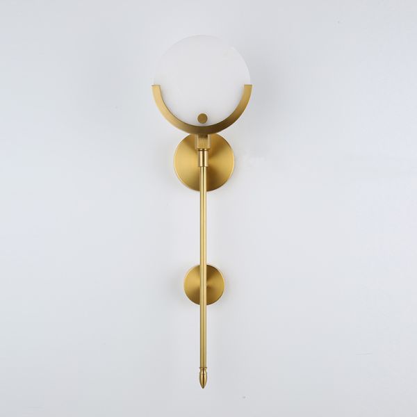 Art Deco Gold Led Wall Lamp Parlor Wall Sconce Bedroom Bedside Aisle Balcony Wall Lights (WH-OR-239)