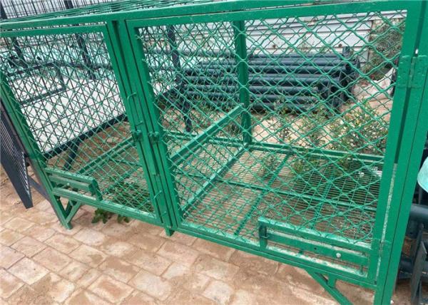 PVC Dog Fence /DIY Box Kennel Dog Pet Chain Link Metal Dog Kennel with Roof