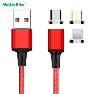 Сопротивление носки зарядного кабеля USB Hishell магнитное со светом СИД