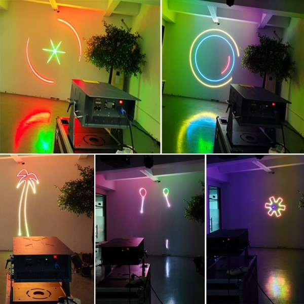 30W Full-Color Animation Laser Projection Lighting System