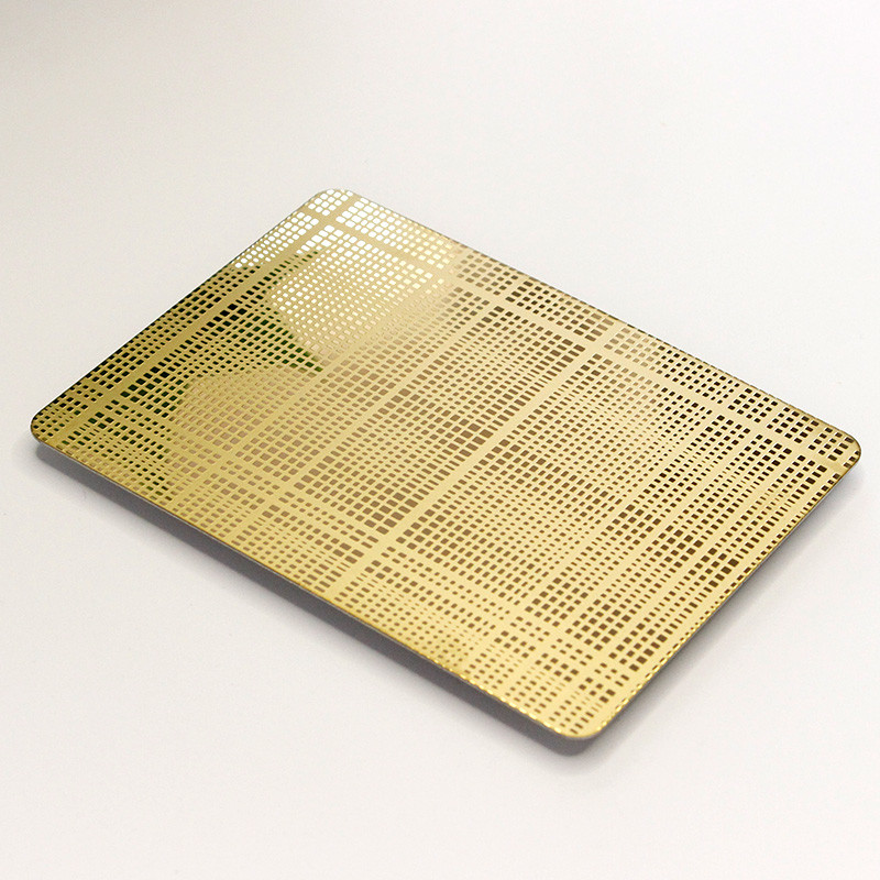 Mirror Etched Stainless Steel Sheet SS Decoration plate 2000mm Width
