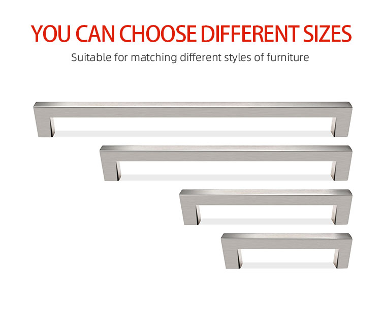 Portão de mão de armazenamento de aço inoxidável para portas de armário