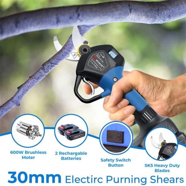 SK5 Blade Electric Garden Pruners With 2Ah Rechargeable Battery