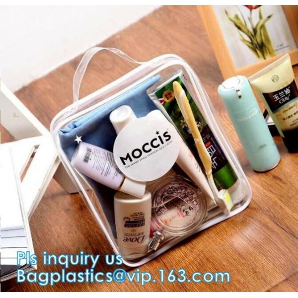 Fashion Women Clear Cosmetic Bags PVC Toiletry Bags Travel Organizer Necessary Beauty Case Makeup Bag Bath Wash Make Up