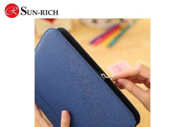 B5 A5 A6 Leather Manager folder Spiral binder notebook with zipper and Calculator
