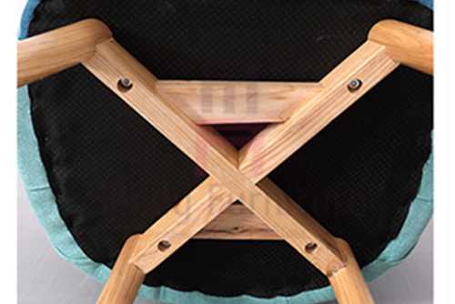 Ресторан Сеатер ткани цвета контраста деревянный предводительствует стул древесины золы руки Адена бархата