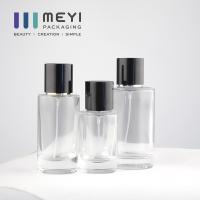 Nenhum derramamento 100ml cancela as garrafas de perfume de vidro com o tampão magnético preto do perfume
