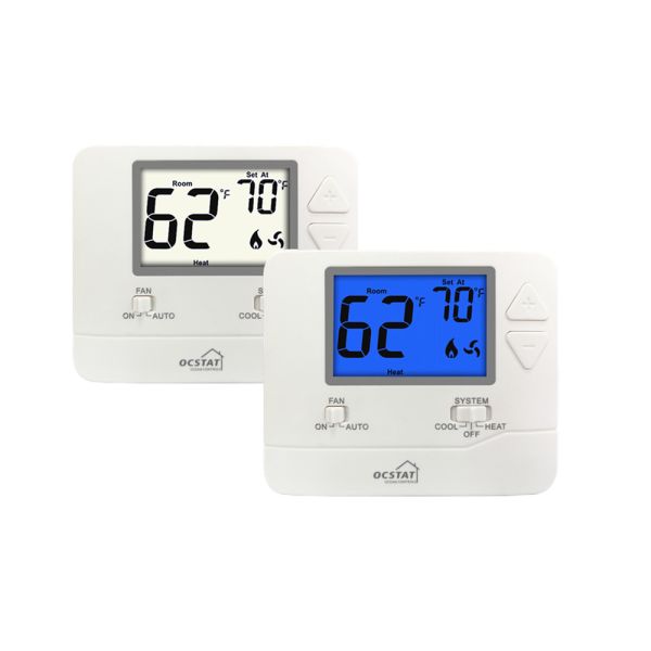 Riseem Home Wiring 24v Digital DC HVAC Non-programmable Thermostat For Air Conditioning