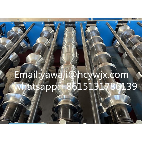 Steel Tile Roof Roll Forming Machine / Metal Roofing Machine For Sale