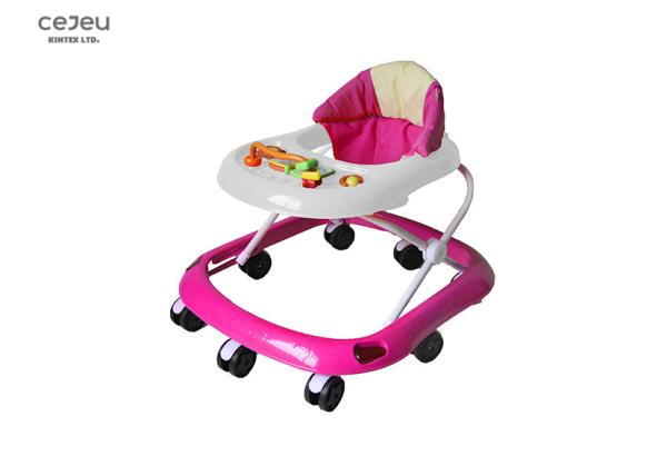 Caminhante dobrável 13KG do bebê de 8 rodas com brinquedos do livro 2 bujões