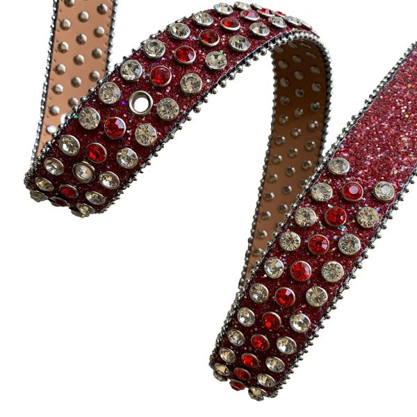 SGS Belt Buckle Hardware , Catwalk Girdle Rhinestone Womens Belt 42 inches Length