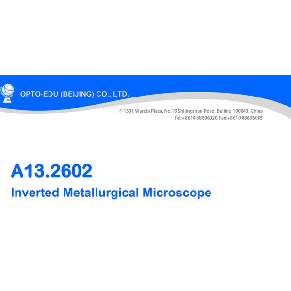 OPTO-EDU A13.2602-B перевернуло металлургический микроскоп, бинокулярный, план безграничности