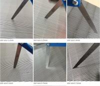 Embalagem de caixa de madeira para tela de fio de cunha tamanho de fio 1,5x2mm abertura de ranhuras 0,02mm-15mm