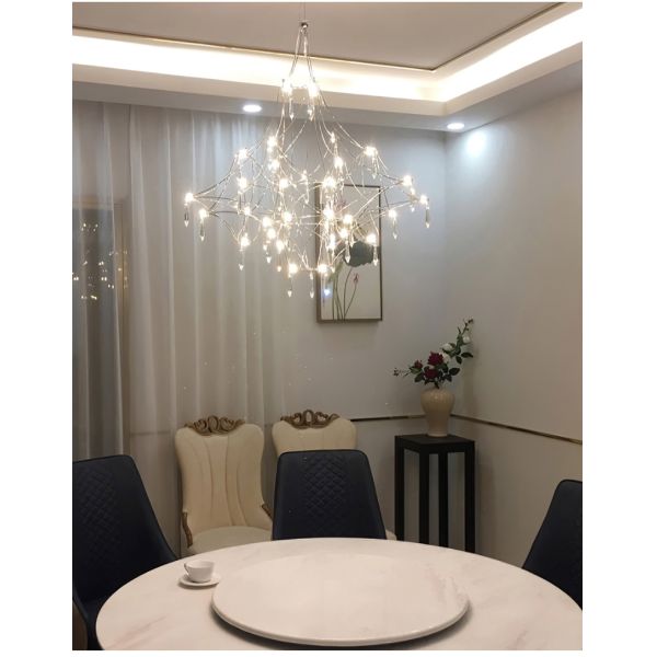 Modern Cube Crystal Chandelier Lighting Villa LOFT Kitchen Bedroom Mira Chandeliers(WH-MI-329)