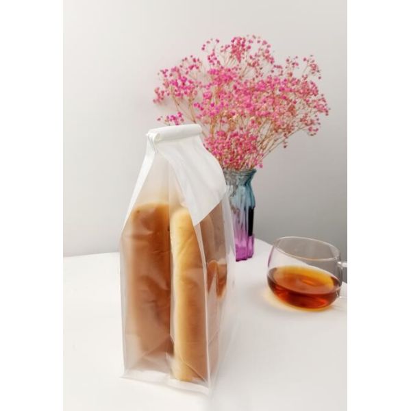 OEM ODM 50g Natural White Paper Bread Packaging Bags Moisture Proof