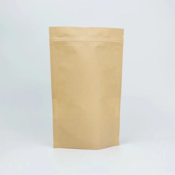 Custom Printed Stand up Kraft Paper Recyclable Ziplock Heat Sealable Pet Food Packaging Doypack Pouches Mylar Bags With Window