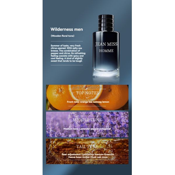 Cologne 30ml*3 Men's Perfume Set Gift Box with Charming Fragrance and Exquisite Design