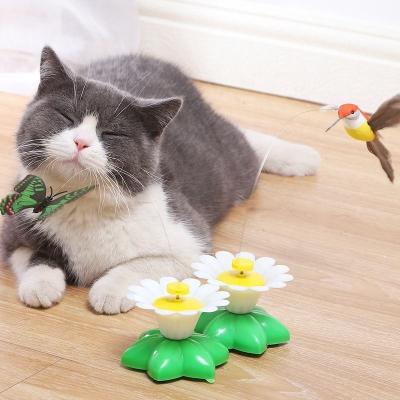 Automatic Electric Butterfly Cat Toy Silicone Interactive Bird Simulation Cat Toy