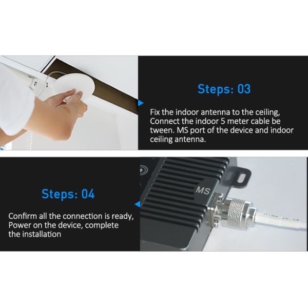ATNJ 2G 4G 1800MHz Mobile Signal Booster 80dB High Gain For Large Coverage