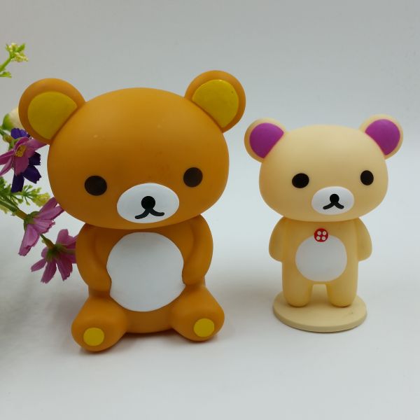Custom Lovely Bear Rubber PVC Toys ,PVC Vinyl Action Figures , Eco-friendly For Home Decoration, Accept OEM