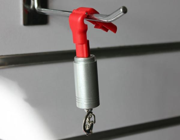 COMER supermarket antitheft red 5mm magnetic security stop lock / stoplok / magnetic peg hook