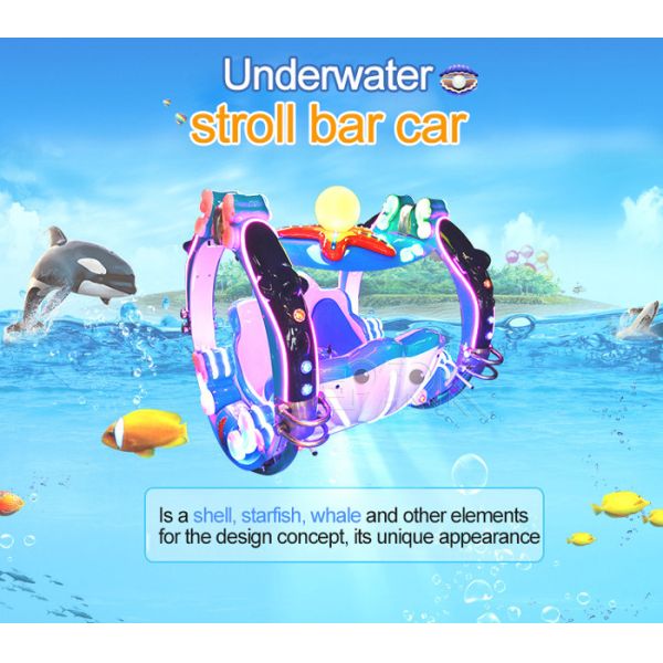 Double 360 Degree Rolling Car Amusement Park Rides Le Bar Happy Car