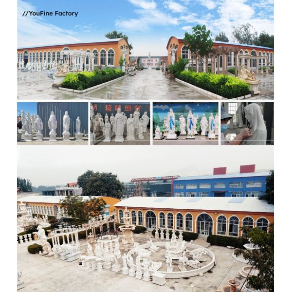 Western Marble Jesus and Mary Statue - Michelangelo's Pieta Reproduction