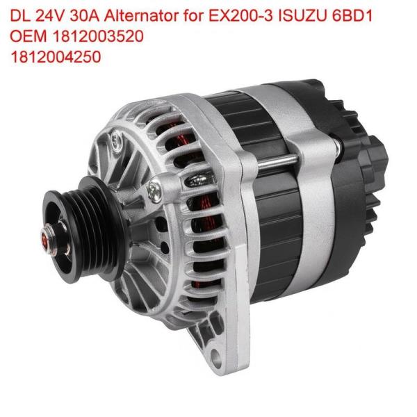 Alternateur DL 24V 30A pour EX200-3 ISUZU 6BD1 OEM 1812003520 1812004250