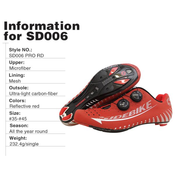 Spring Carbon Road Cycling Shoes Geometry Design Body High Pressure Resistance