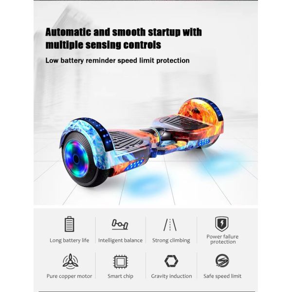 Scooter Gyroor 2 Wheel 50 Off Road Self Balancing Balance Hoverboards with 350W Brushless Motor and Smart Type Electronic