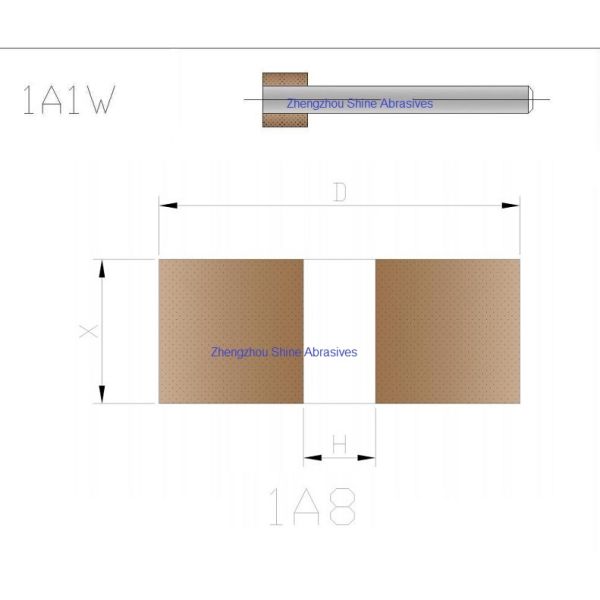 Meule interne vitrifiée de BCN de lien pour les aciers durcis