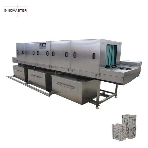 High Pressure Water Spray Dessert Molds Continuous Washing Machine Customized for You