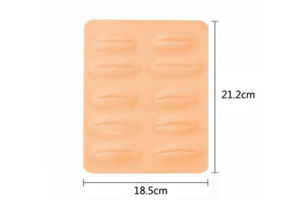 Permanent Makeup Tattoo Practice Skin , Beige Color 3D Lip Practice Skin