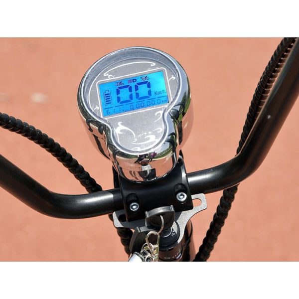 EcoRider Smart Cool 18inch 60v 1500W Harley 2 Wheel Electric Scooter With Seamless Steel Tube Frame and EEC certificate