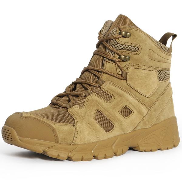 Outdoor Mountaineering Tiger Wolf Combat Boots Mid-Top Black Tactical Boots