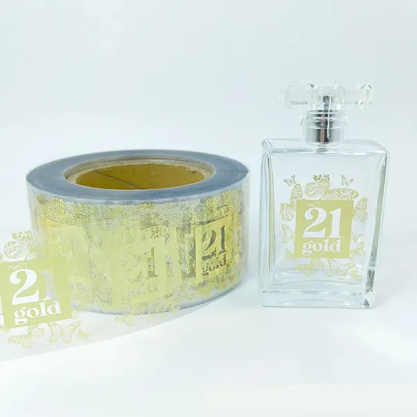 Waterproof Vinyl Bottle Stickers Roll Adhesive Sticker For Bottle Packaging