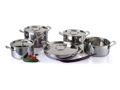5Pcs 3-ply stainless steel cookware set SHCY-3014