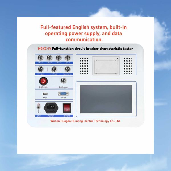 HGKC-IV High-Voltage Switch Characteristic Tester for Circuit Breakers with Up to 800 kV, SF6/Vacuum/Air Insulation, and 7-inch Color Screen