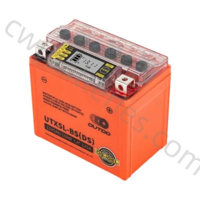 OUTDO UTX5L-BS(DS) Batterie plomb-acide pour motocyclettes 12V 5Ah/10HR 125A