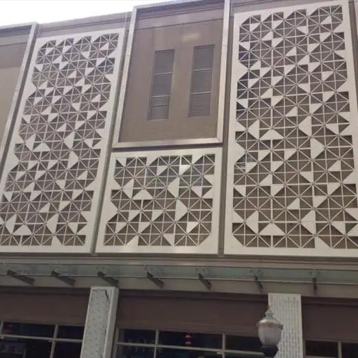 Fireproof Laser Cut Metal Screen Panels 2mm Transfer Printed Heat Transfer Finished