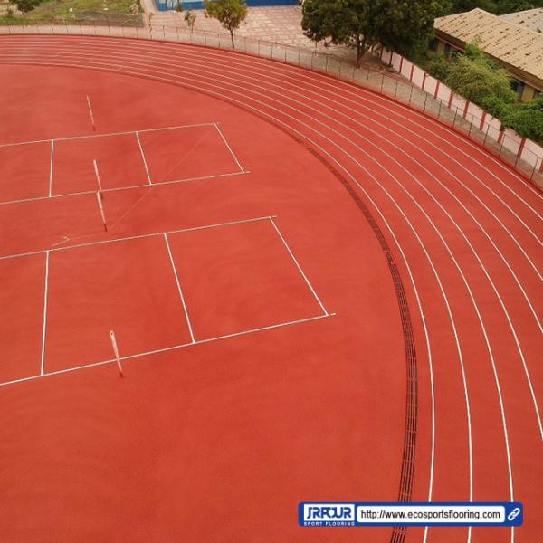 Anti - Slip Sandwich System Running Track Color Customized Runway Playground
