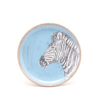 Animal Zebra Tiger Printing Stoneware Plate For Kids Heath Ceramics Dinner Plates