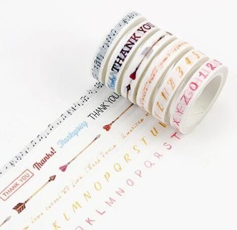 Plastic Core Washi Paper 5cm Japanese Paper Tape Card Crafting, Gift Box Package, Scrapbooking,Stationery Decoration