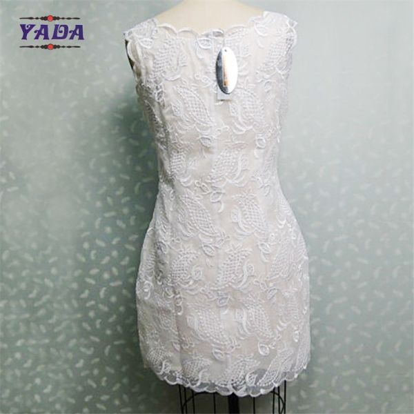 Дамы летние женщины сексуальные платья дамы западные дизайны с вышивкой органза платье