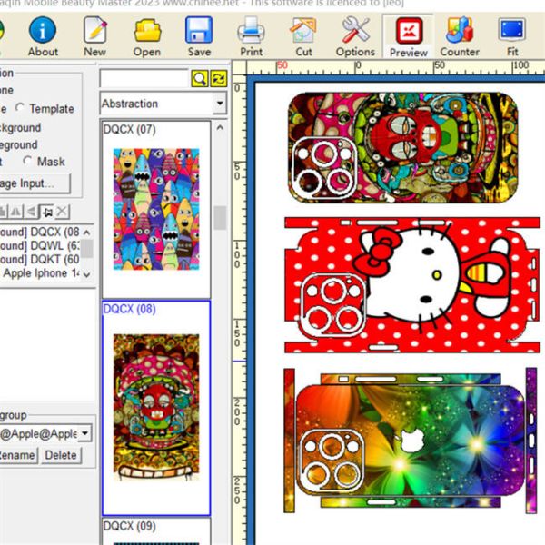 3d Mobile Skin Cutting Plotter Daqin For Phone Cases