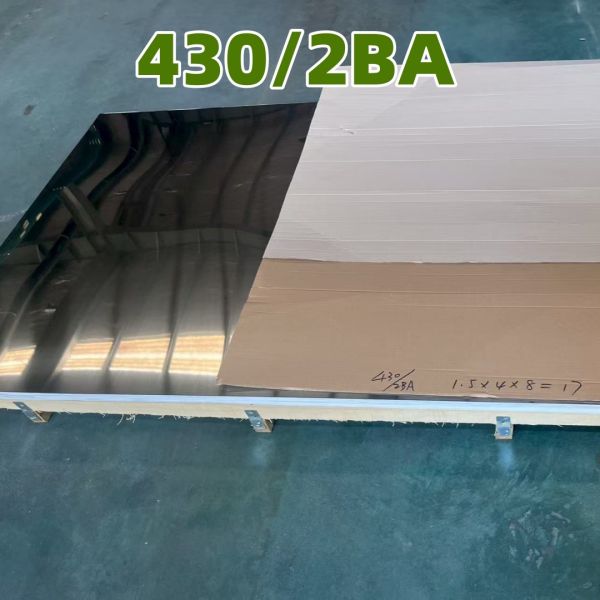 Cold Rolled SUS 430 1.4016 Stainless Steel Metal Sheet 2.0mm 2B Surface Ktchen Utenstil