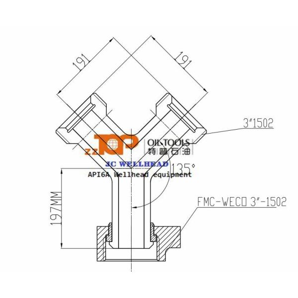 High Pressure Integral Long Radius Elbow For Wellhead Lines