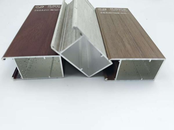 Electroplated Wood Finish Aluminium Profiles Anodized Powder Coated Aluminum Profile